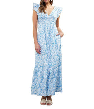 Load image into Gallery viewer, Faye Printed Tie Back Maxi
