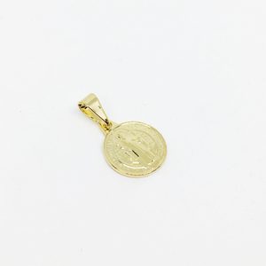 18k Gold Filled Pendant of Saint Benedict Available In Three