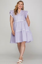 Load image into Gallery viewer, Luna Lavender Dress - Plus Size
