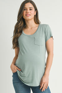 Saylor Sage Maternity Tee