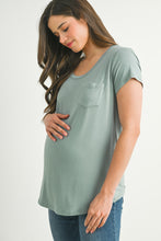 Load image into Gallery viewer, Saylor Sage Maternity Tee
