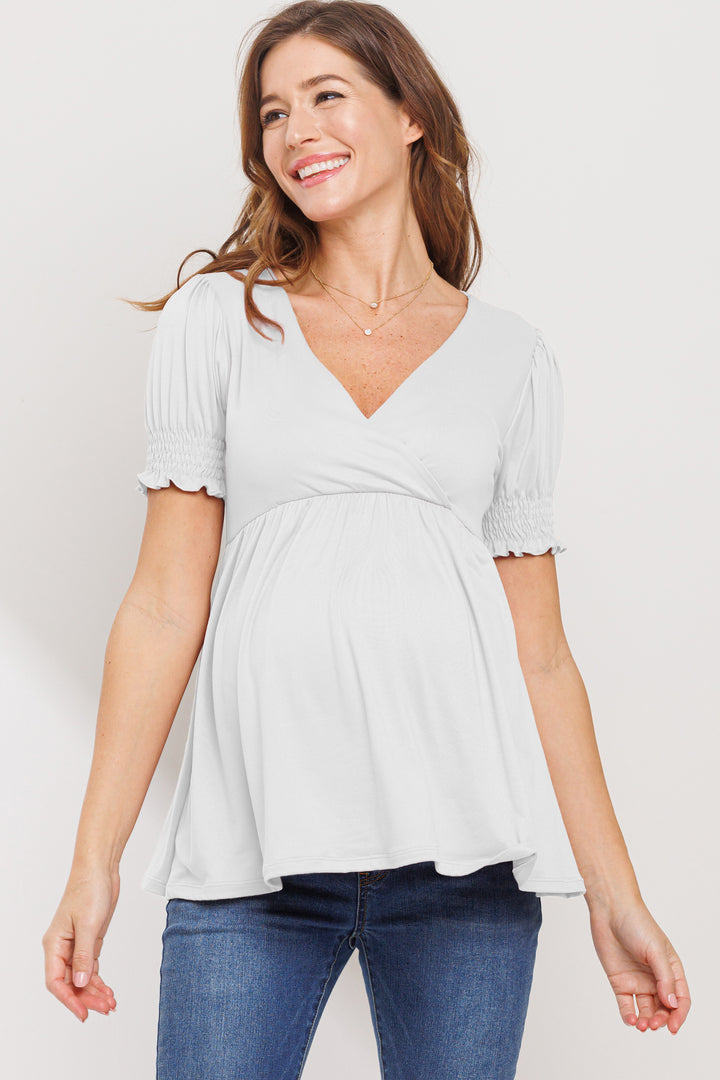 Karlee Deep V-Neck Blouse