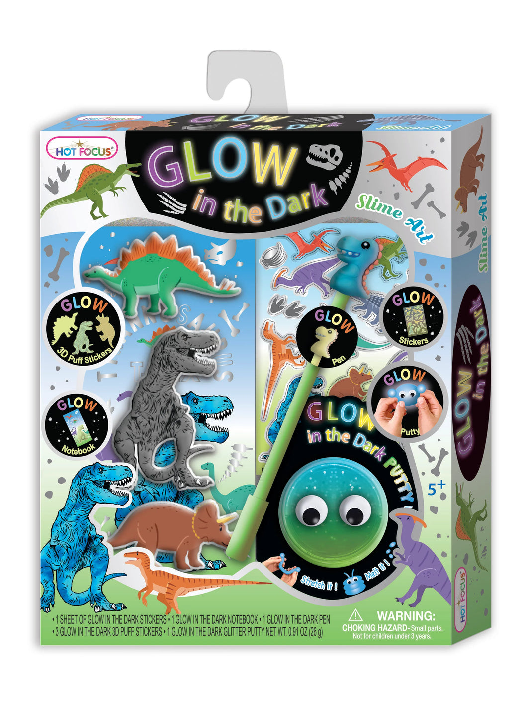 Dinosaur Glow in the Dark Slime