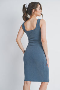 Ryan Ribbed Fitted Tank Dress