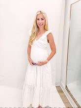 Load image into Gallery viewer, Poppy Poplin V-Neck Shirred Maxi
