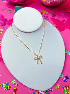 Taylor Shaye Isabella Bow Necklace