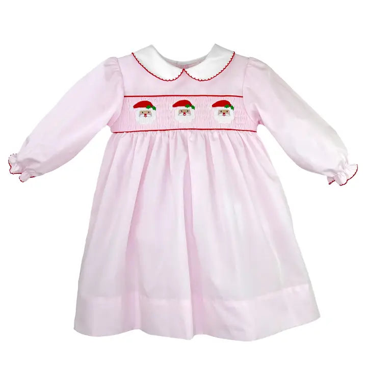 Petit Ami Smocked Santa Christmas Dress