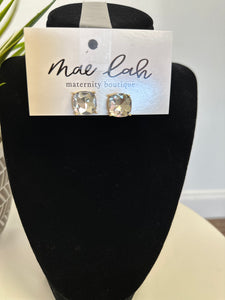 Rhinestone Stud Earrings