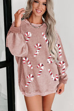 Load image into Gallery viewer, Xmas Candy Cane Sweatshirt
