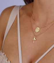 Load image into Gallery viewer, 18k Gold Filled Mini Crucifix Pendant
