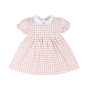 Pink Gingham Girls Collins Classic Dress