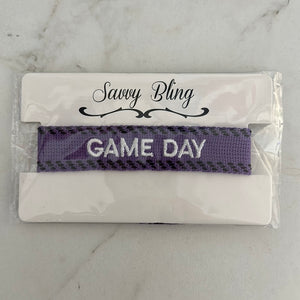 Game Day Woven Embroidered Bracelet