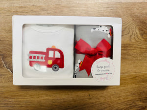 Fireman Burp & Onesie Set