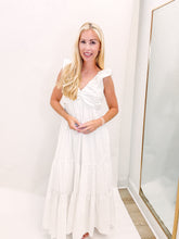 Load image into Gallery viewer, Poppy Poplin V-Neck Shirred Maxi
