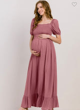 Load image into Gallery viewer, Sammi Dotted Maternity Dress
