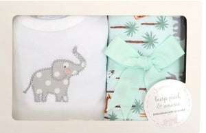 Safari Burp & Onesie Set