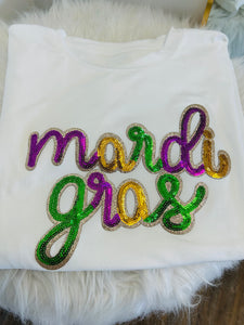 Mardi Gras Sequin Tee