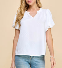Load image into Gallery viewer, Rayne V-Neck Puff Sleeve Top
