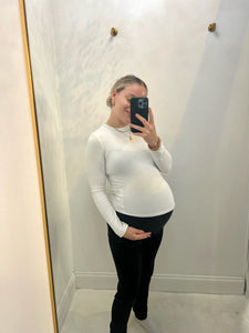 Velvet Black Maternity Leggings