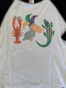 Kids 3/4 Length Mardi Gras Tee