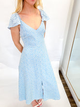 Load image into Gallery viewer, Bellamy Blue Floral Midi Dress
