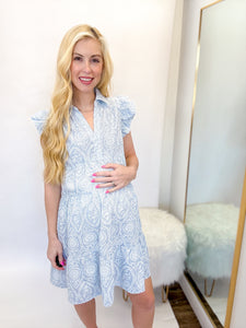 Berkley Blue Collard Dress