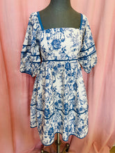 Load image into Gallery viewer, Blaire Blue Patterned Dress
