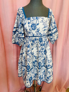 Blaire Blue Patterned Dress