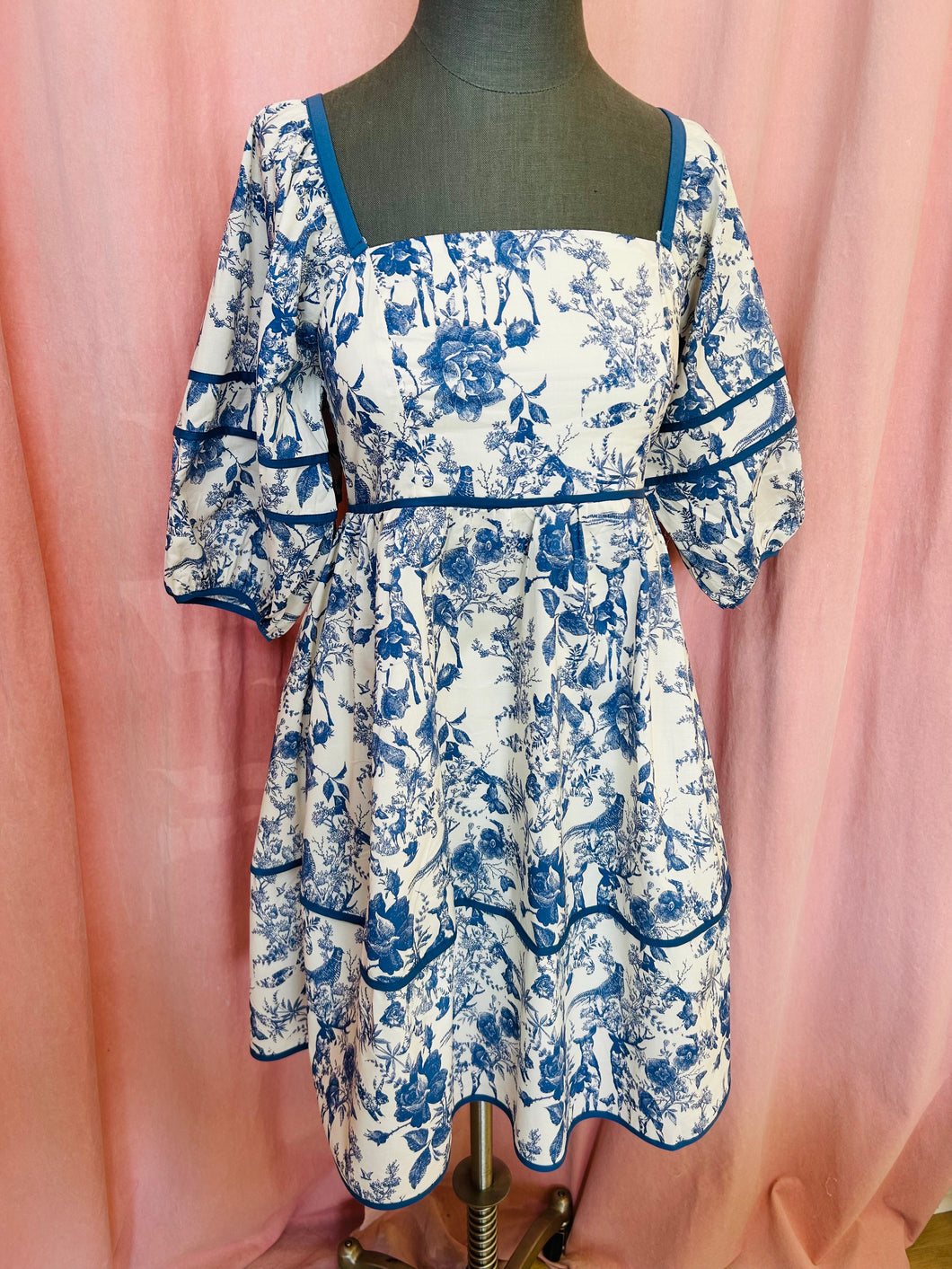 Blaire Blue Patterned Dress