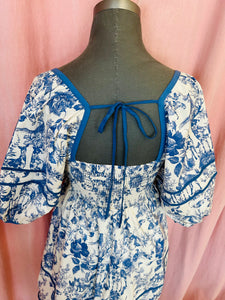 Blaire Blue Patterned Dress