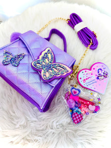 Hot Focus Fancy Crossbody Handbag - Tie Die Butterfly