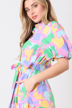 Load image into Gallery viewer, Poppy Puff Sleeve Shirt Dress

