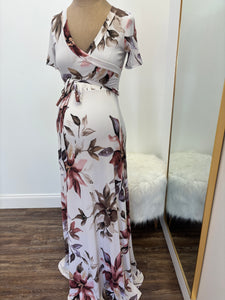 Ehrin Floral Ity Jersey Maxi Dress