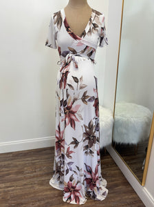 Ehrin Floral Ity Jersey Maxi Dress