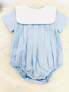 Blue Pleated Boy Bubble