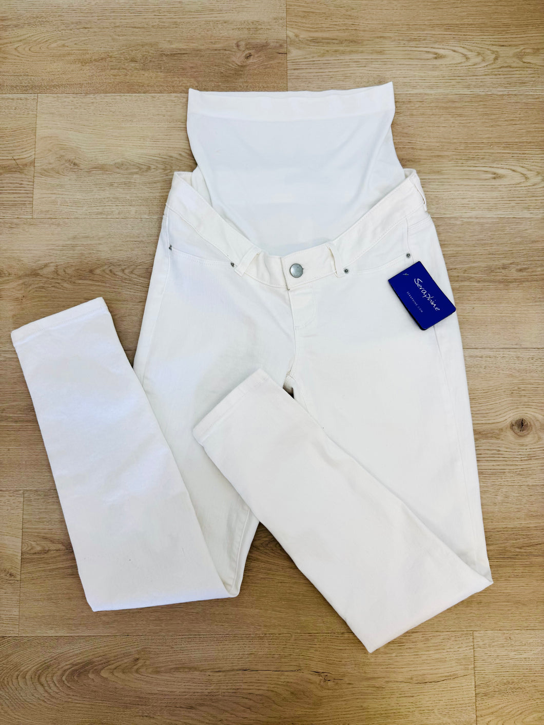 Slim Leg White Jeans