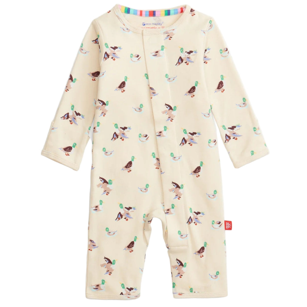 Quack Me Up Organic Cotton Magnetic Coverall