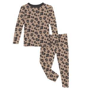 Suede Cheetah Pajama Set