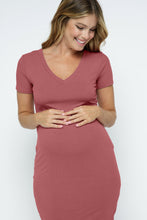 Load image into Gallery viewer, Megan V-Neck Ribbed Dress
