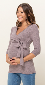 Sasha Wrap Maternity Top