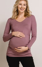 Load image into Gallery viewer, V Neck Maternity L/S Shirt
