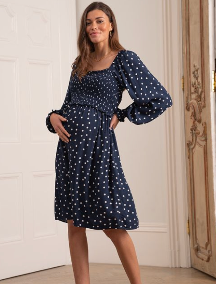 Polka Dot Nursing Dress