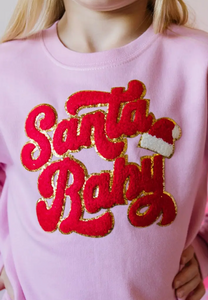 Girls Santa Baby Sweatshirt