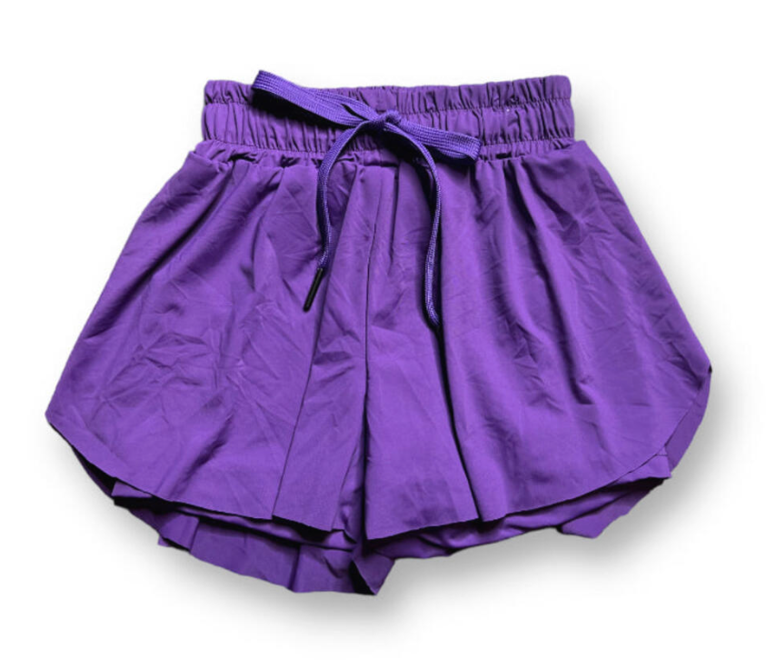 Belle Cher Purple Swing Shorts