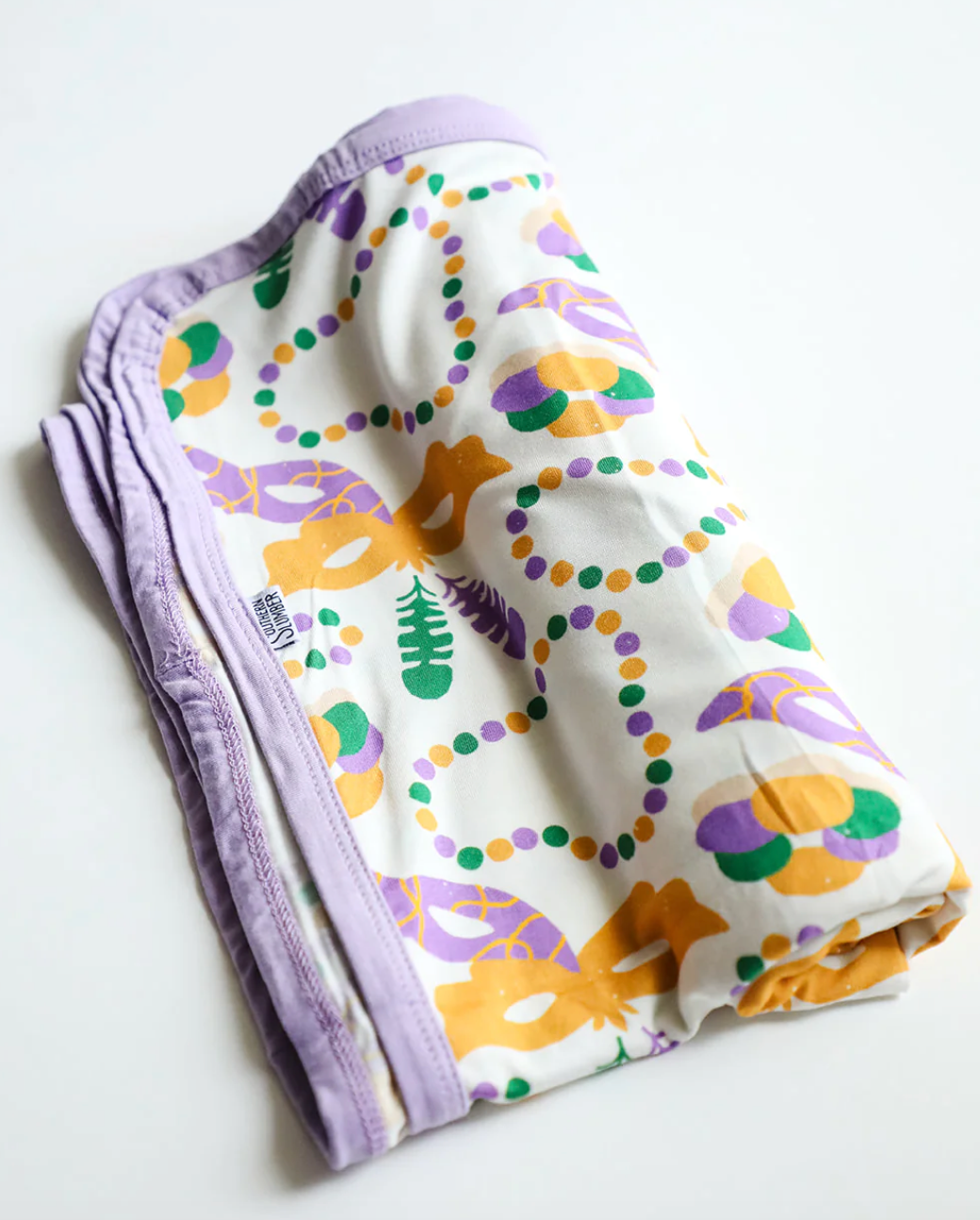 Southern Slumber Mardi Gras Swaddle Blanket