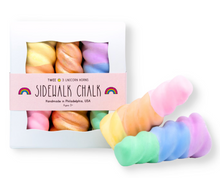 Load image into Gallery viewer, TWEE Rainbow Unicorn Horn Handmade Sidewalk Chalk
