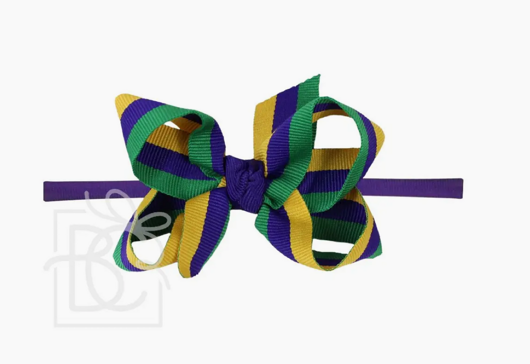 Mardi Gras Headband Bow