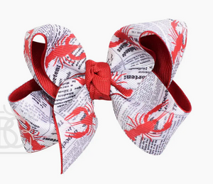 Newspaper Crawfish Bow