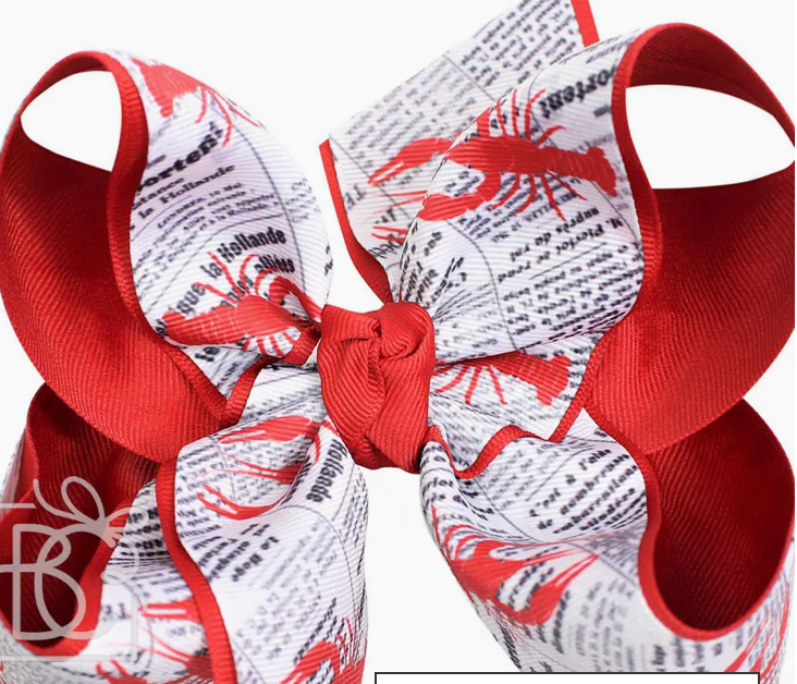 Newspaper Crawfish Bow