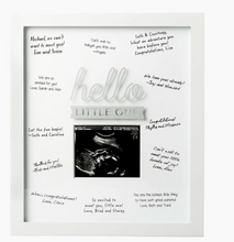 Load image into Gallery viewer, Hello Little One Sonogram Frame
